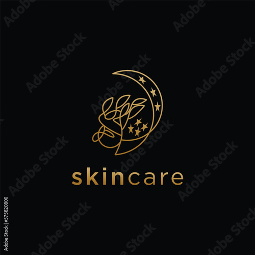 Skin care logo design template