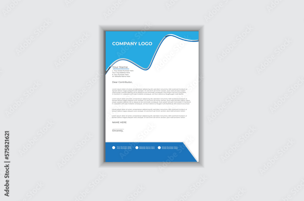 Clean and professional corporate company business letterhead template design with color variation bundle. Minimal Corporate Letterhead . Clean and professional corporate company business letterhead template design with color variation bundle. Minimal Corporate Letterhead .