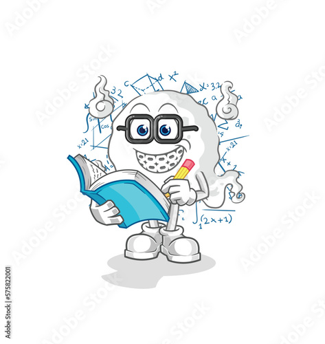ghost geek cartoon. cartoon mascot vector