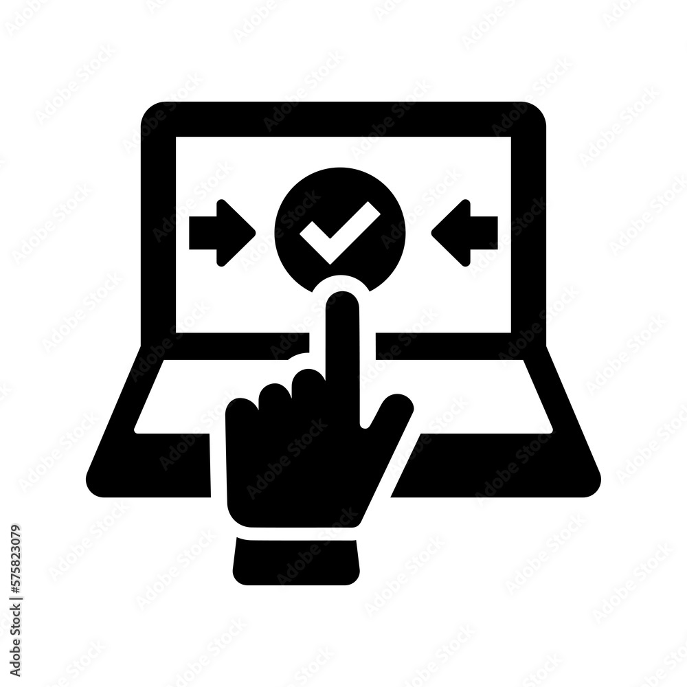 System check icon. System check icon.