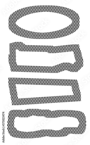 矢絣模様のフレーム素材