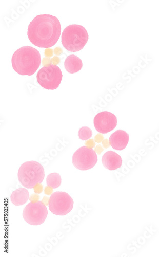 春らしい手書きの梅