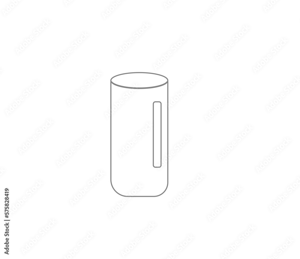 empty glitter glass icon vector