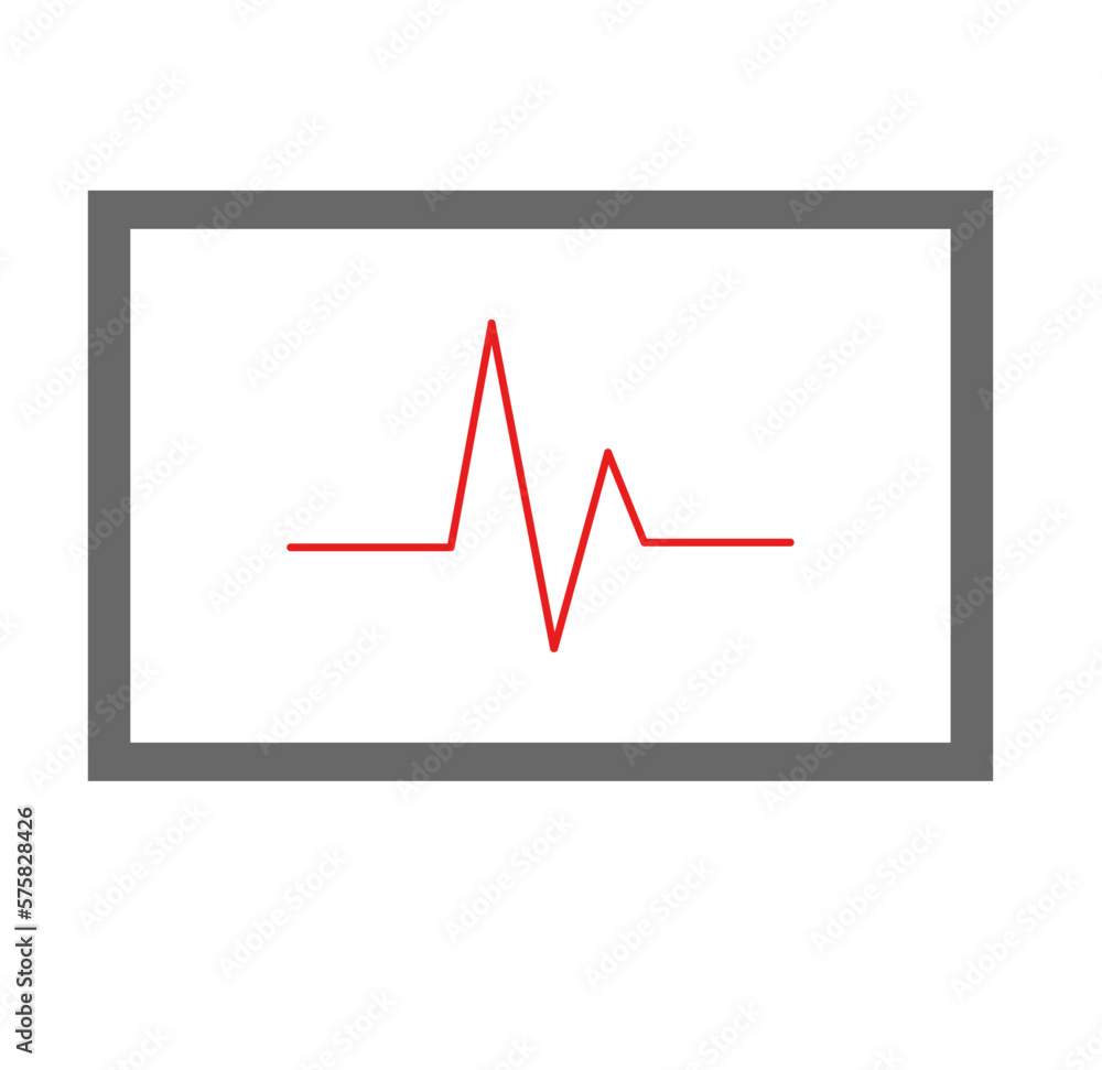 electrocardiogram, red graph on monitorpulse vector illustration, cardiogram, , ekg, graphic vector electrocardiogram, red graph on monitorpulse vector illustration, cardiogram, , ekg, graphic vector