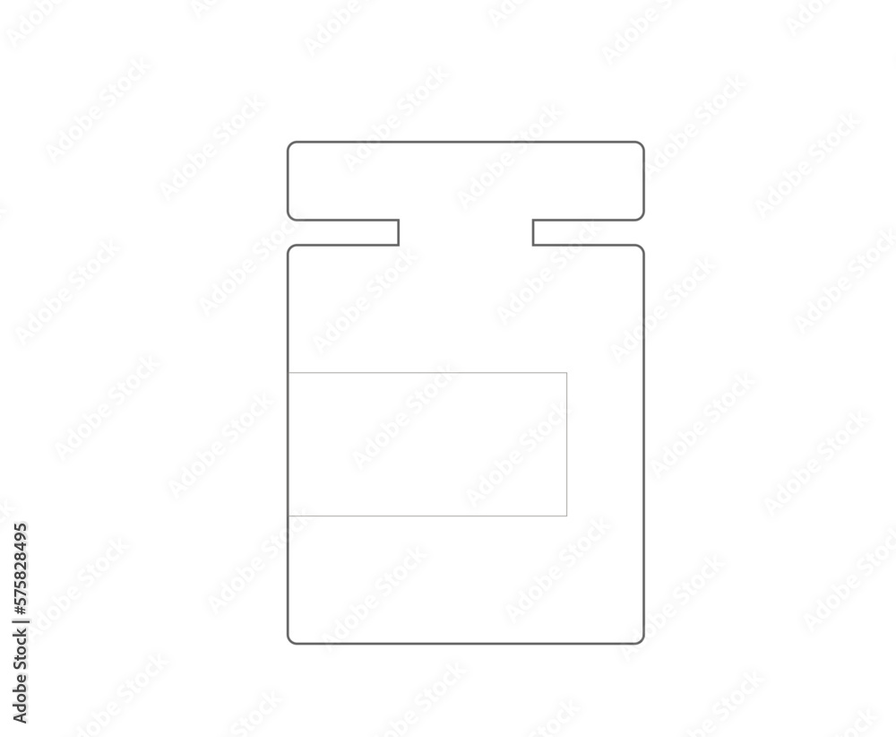 empty perfume bottle vector icon empty perfume bottle vector icon