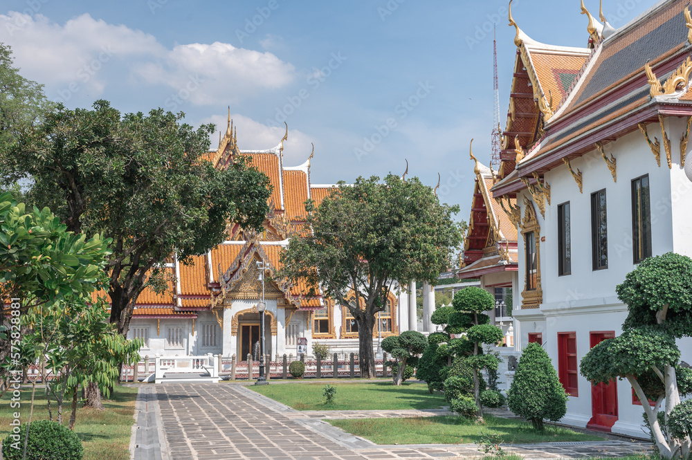 Wat Benchamabophit temple, landmark for tourist at Bangkok,Thailand. Most favorite landmark for travel. Wat Benchamabophit temple, landmark for tourist at Bangkok,Thailand. Most favorite landmark for travel.