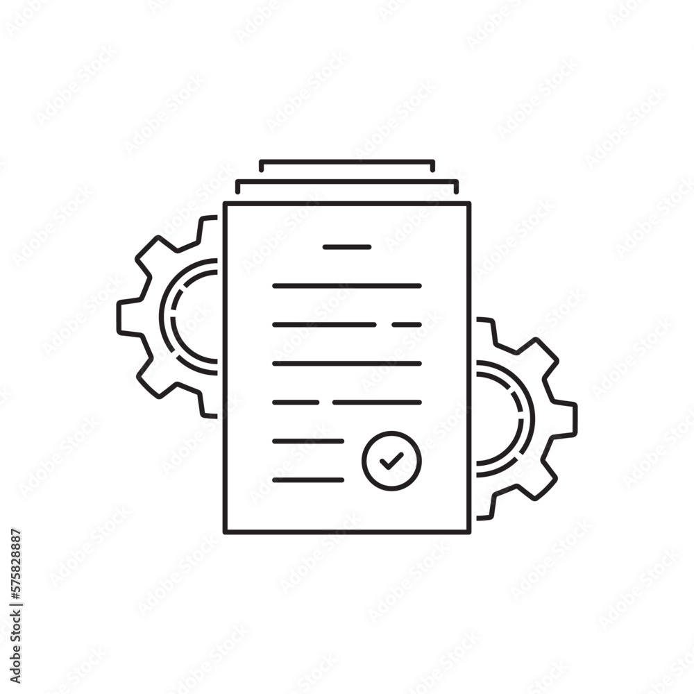 thin line kpi control or execute operation icon. linear modern business efficiency or digital doc logotype graphic stroke art design element isolated on white. concept of capacity or paperwork process thin line kpi control or execute operation icon. linear modern business efficiency or digital doc logotype graphic stroke art design element isolated on white. concept of capacity or paperwork process