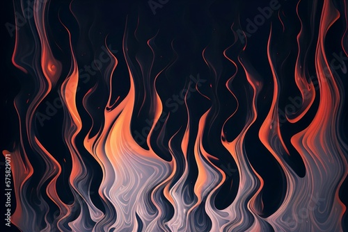 fire flames background - AI generative