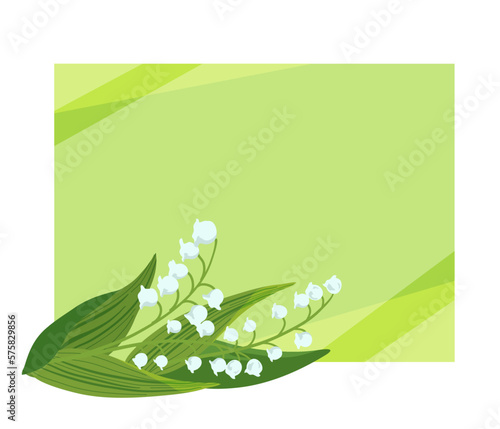 A frame of lily of the valley