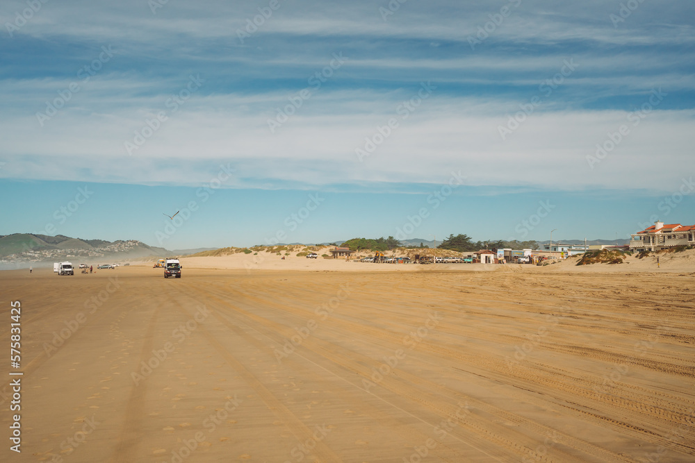 Oceano, California, USA - January 12, 2022. Oceano Dunes State Vehicular Recreation Area, a California State Park