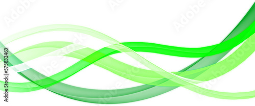 abstract green wave element