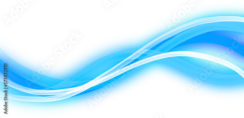 abstract blue wave element