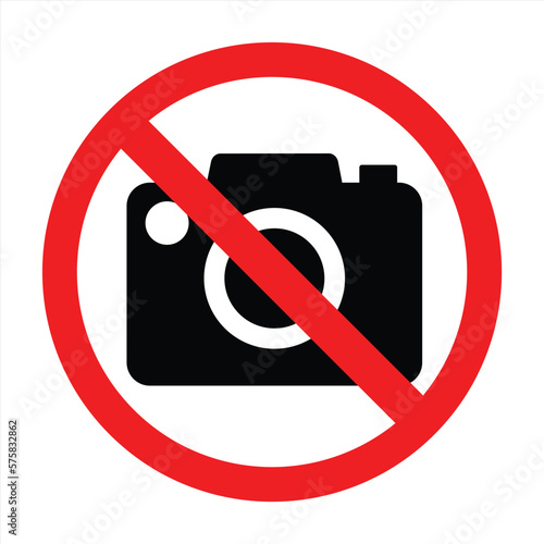 Camera icon. Prohibition camera icon sign and symbol for apps and websites with transparent background PNG