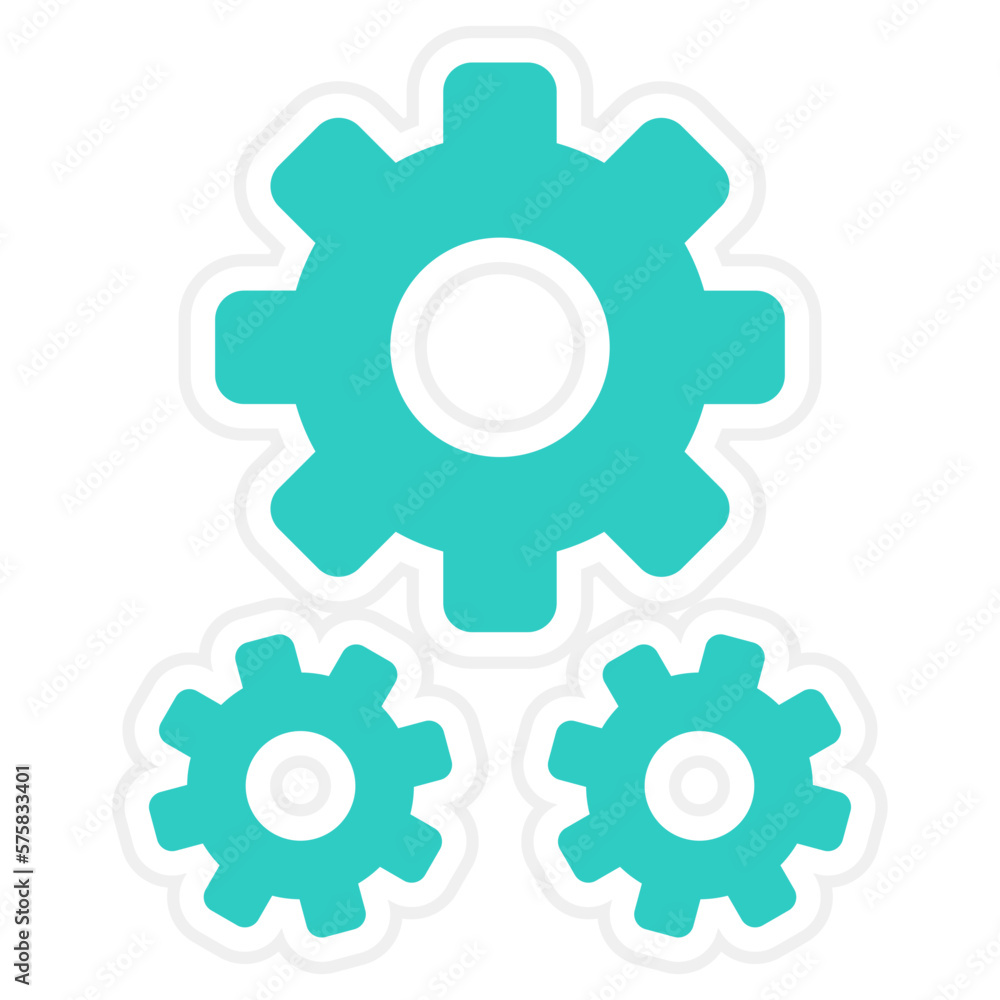 Settings Sticker Icon Settings Sticker Icon