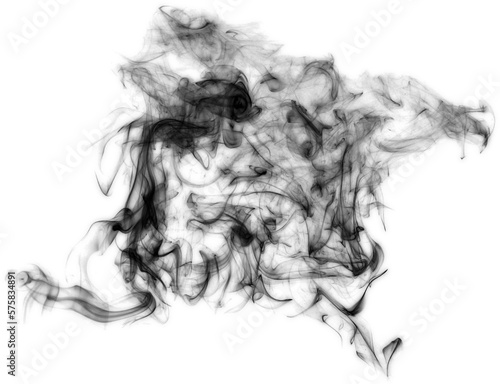 abstract black cigarette smoke element