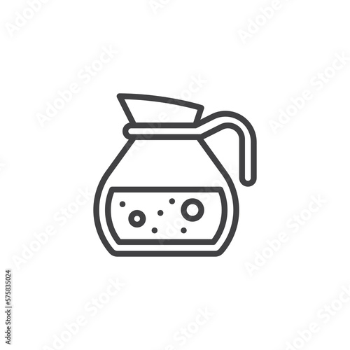 Coffee pot line icon