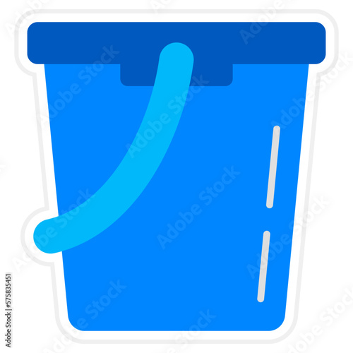 Water Bucket Sticker Icon