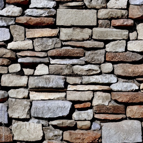 Stonewall texture seamless blocks material Generative AI