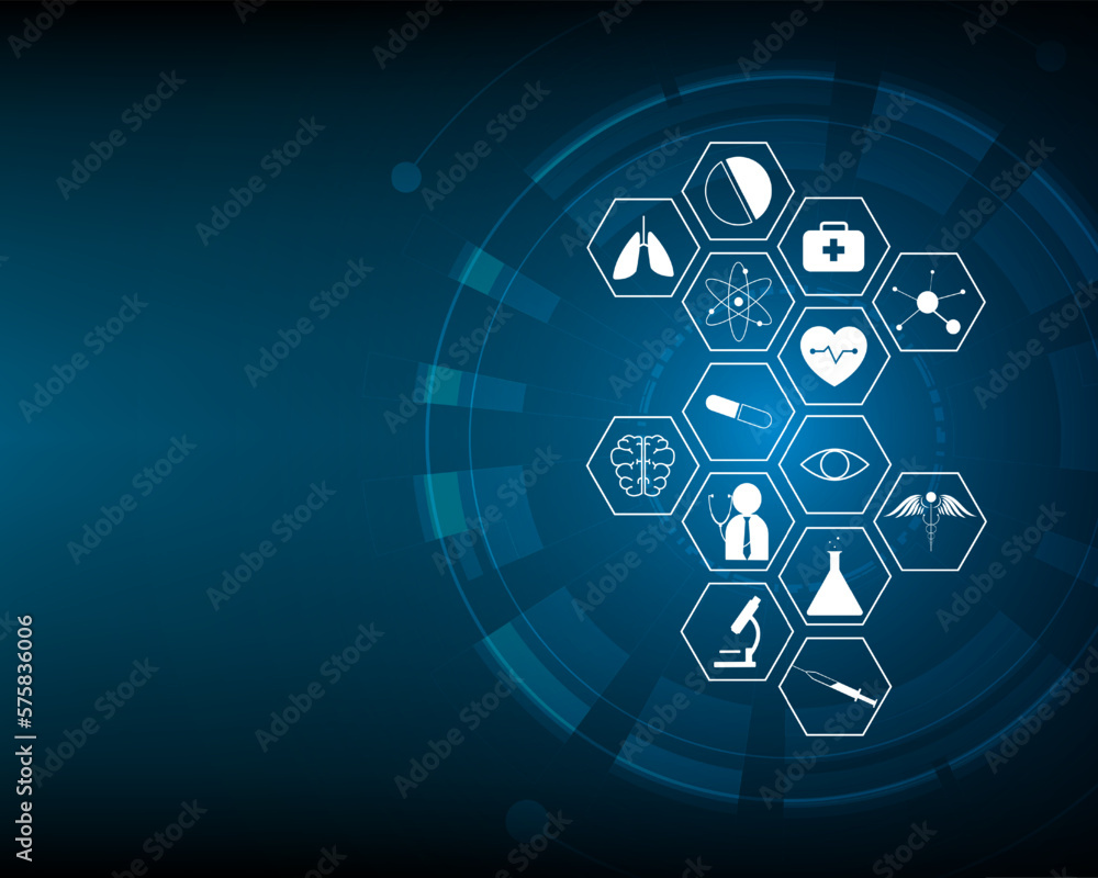 Medical Technology Innovation Icon Design Concept Medical Technology Innovation Icon Design Concept