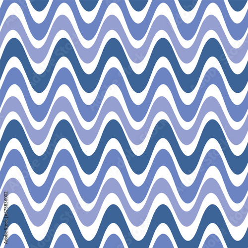 Abstract wavy line pattern design background. Vector geometric seamless element in blue and purple. 