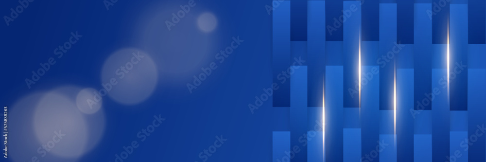Cool Blue Banner with Smooth Curves Cool Blue Banner with Smooth Curves