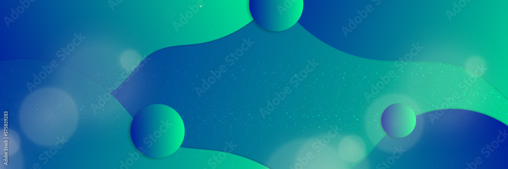 Stylish Blue and Green Abstract Background for Creative Design