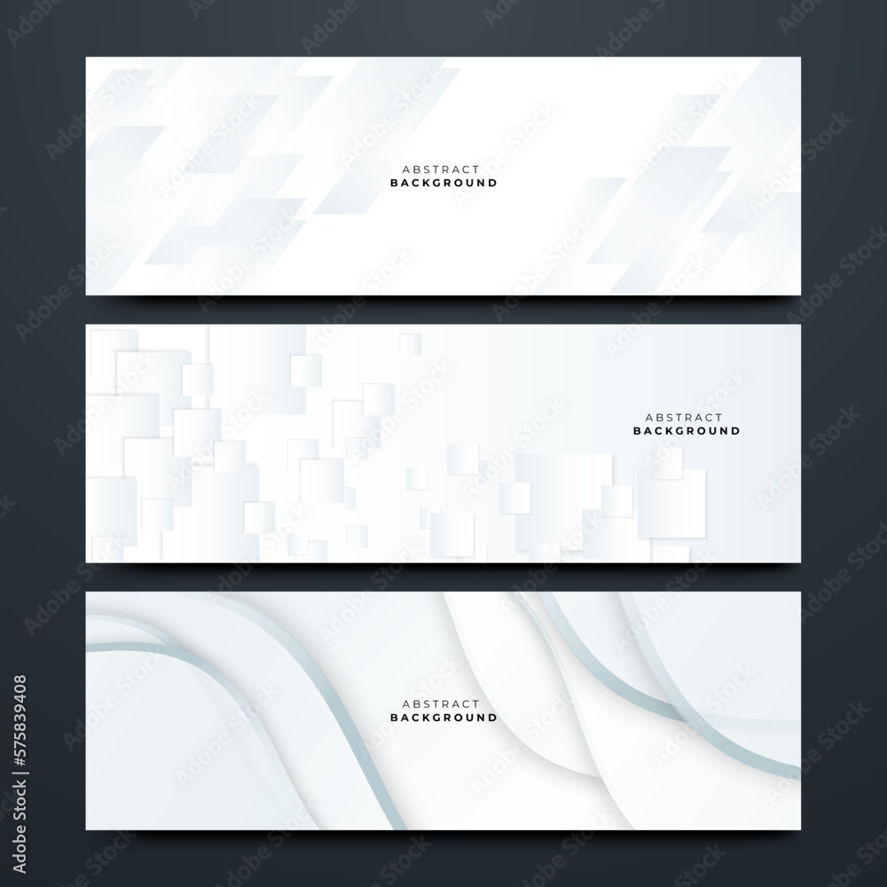 Digital White Banner for Web and Graphic Design Digital White Banner for Web and Graphic Design