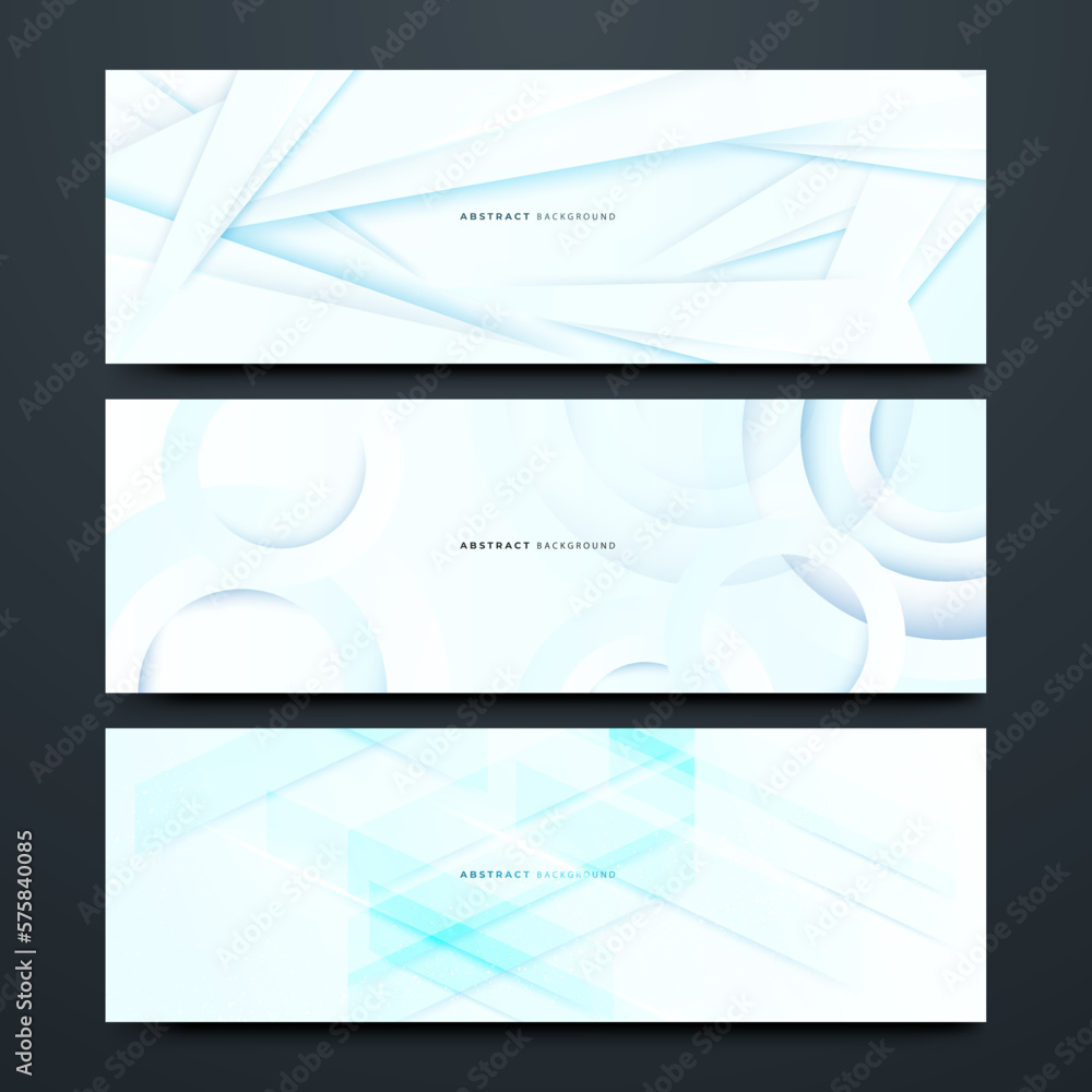 Fototapeta premium Clean and Minimalistic White Banner