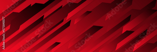 Fiery Black and Red Vector Banner with Vibrant Colors
