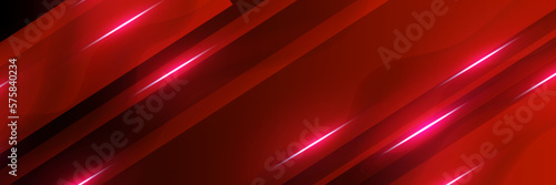 Fiery Black and Red Vector Banner with Vibrant Colors