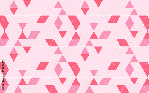 ピンクのトライアングルのパターン背景