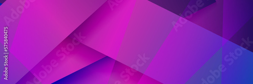 Elegant Abstract Banner with Gradient Blue and Purple Colors