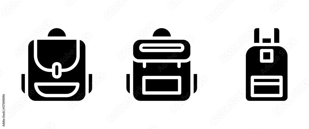backpack icon or logo isolated sign symbol vector illustration - high quality black style vector icons backpack icon or logo isolated sign symbol vector illustration - high quality black style vector icons