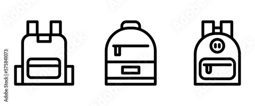 backpack icon or logo isolated sign symbol vector illustration - high quality black style vector icons