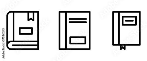 book icon or logo isolated sign symbol vector illustration - high quality black style vector icons