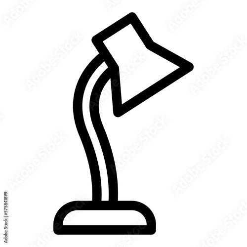 table lamp icon or logo isolated sign symbol vector illustration - high quality black style vector icons