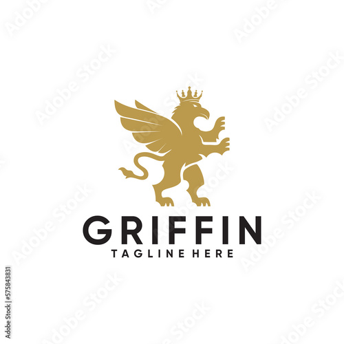 MODERN GOLD GRIFFIN VECTOR  DESIGN