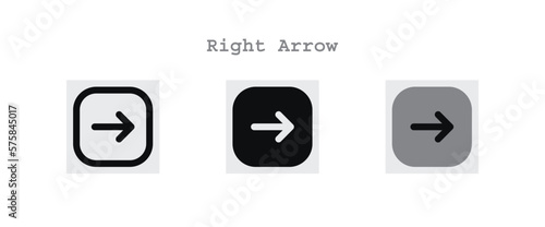 Right Arrow Icons Sheet
