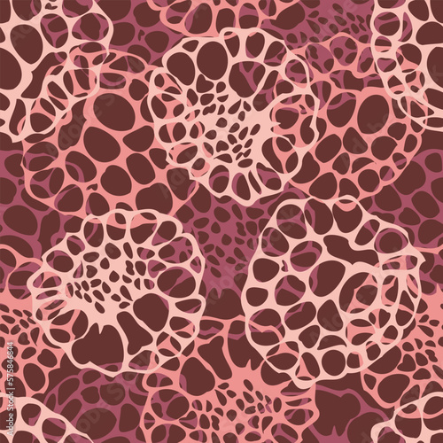 Raspberry seamless vector pattern. Abstract raspberry pattern.