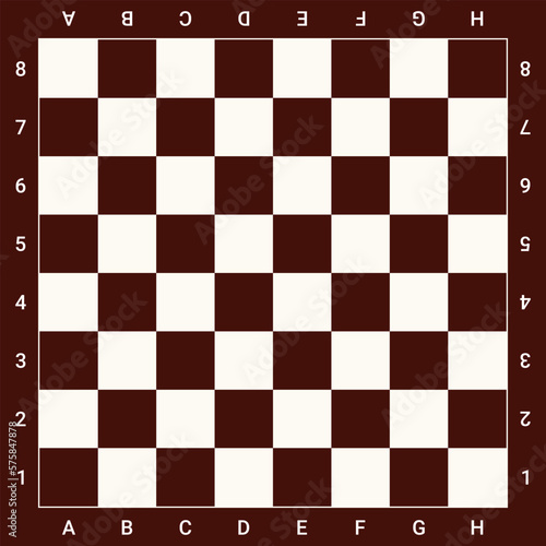 Chess Board Template Printable Vector