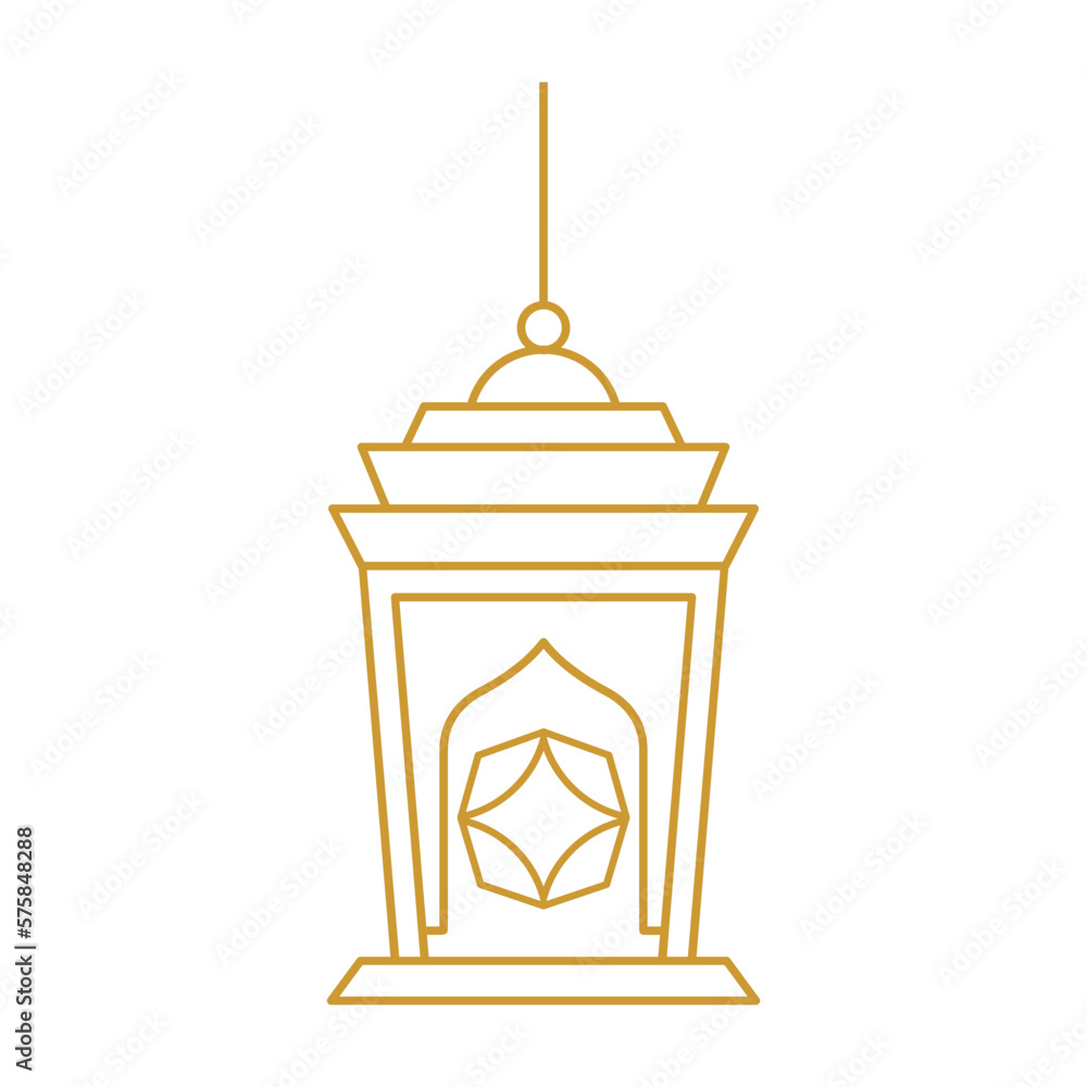 Islamic Lantern Outline