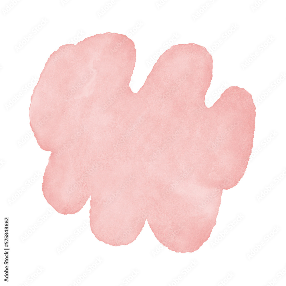 Pink Watercolor Abstract Shapes 