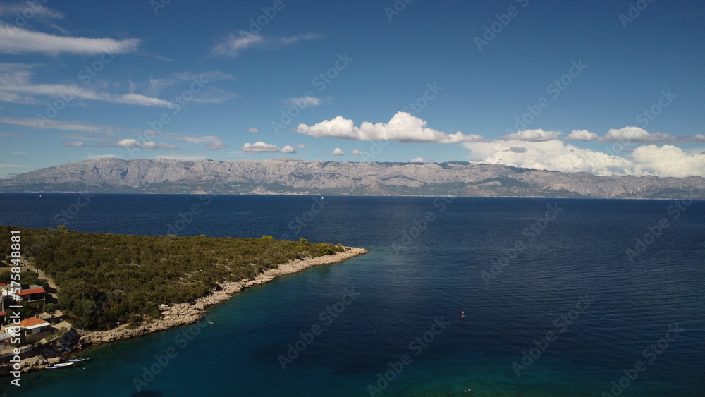 sunny summer day on island Hvar sunny summer day on island Hvar