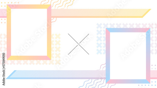 カラフルなコラボレーションのフレーム
