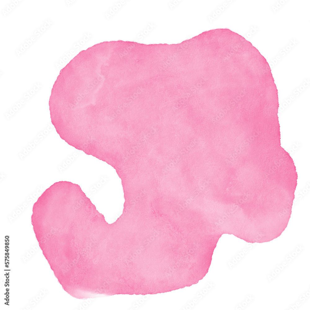 Pink Watercolor Abstract Shapes Pink Watercolor Abstract Shapes