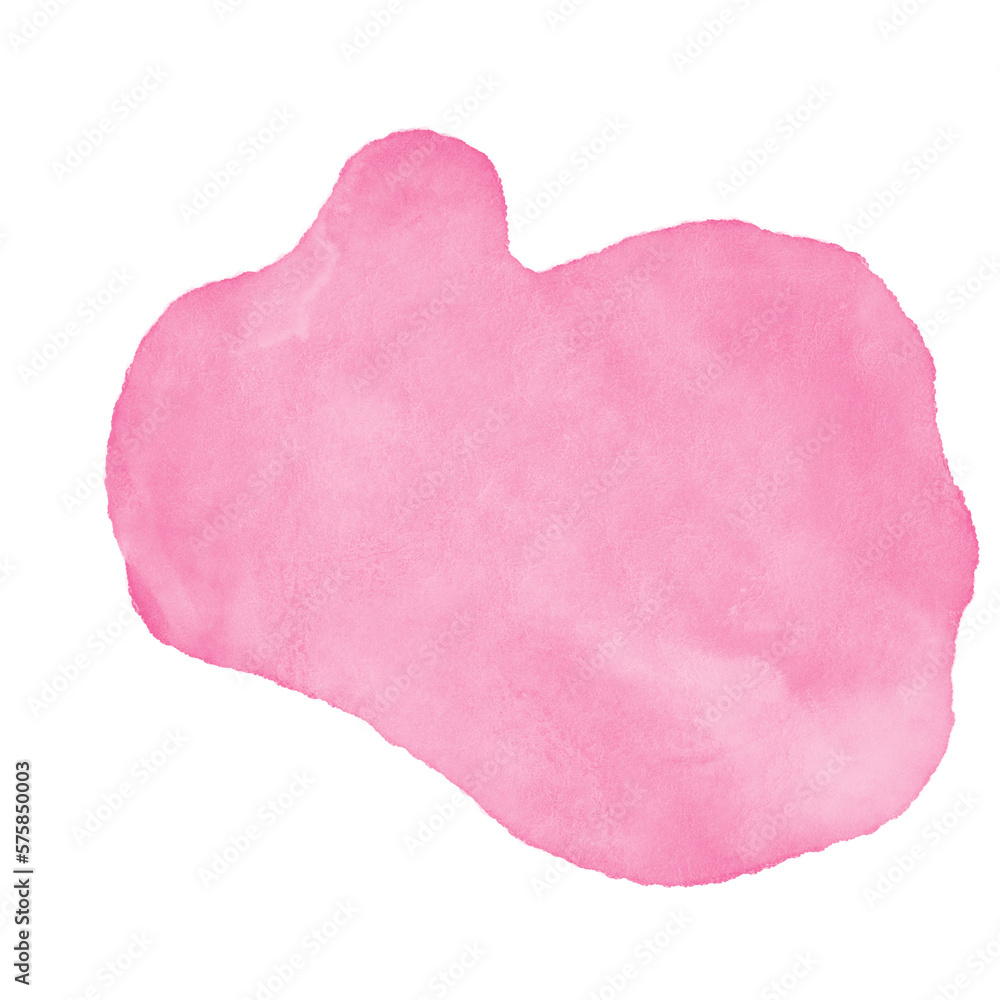 Pink Watercolor Abstract Shapes 