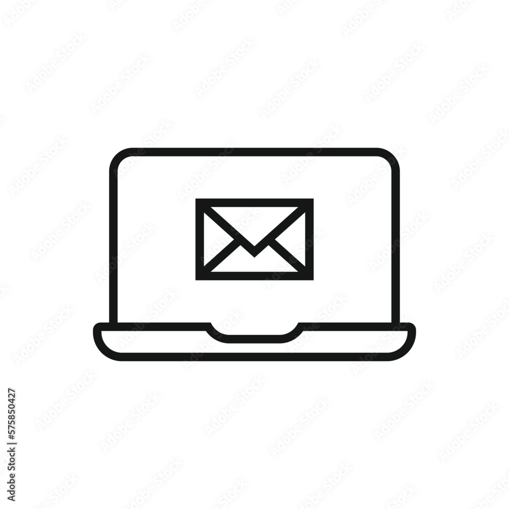 Editable Icon of Message, Vector illustration isolated on white background. using for Presentation, website or mobile app Editable Icon of Message, Vector illustration isolated on white background. using for Presentation, website or mobile app