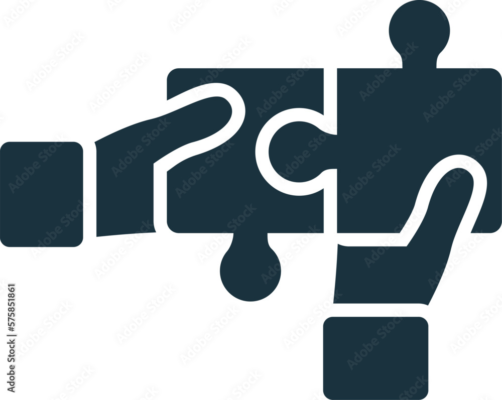Obraz premium Partnership icon. Monochrome simple sign from collaboration collection. Partnership icon for logo, templates, web design and infographics.