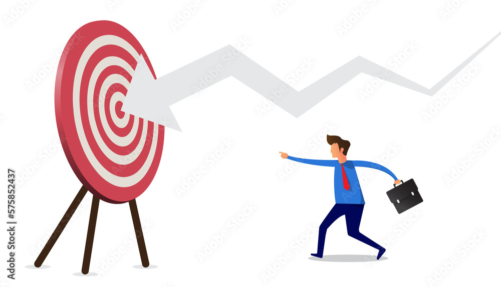 Business objective and strategy. business concept. Business objective and strategy. business concept.