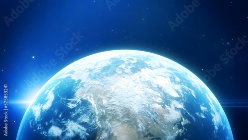 光り輝く地球の背景素材	